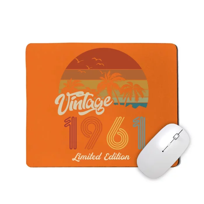 62nd Birthday Vintage Limited Edition 1961 Mousepad