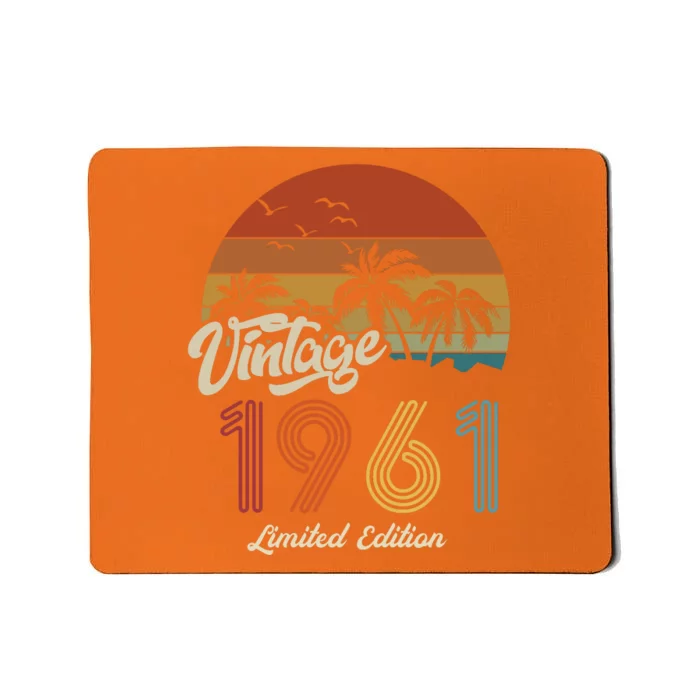 62nd Birthday Vintage Limited Edition 1961 Mousepad