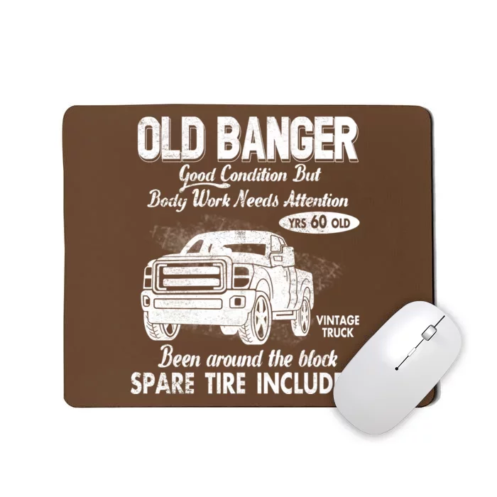 60th Birthday Vintage Old Banger 60 Years Old Good Condition But Bodywork Needs Mousepad