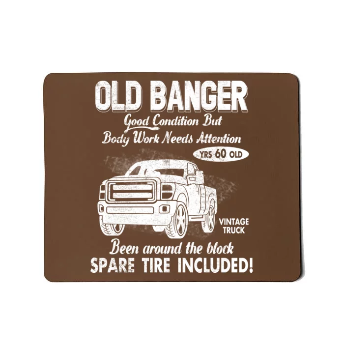 60th Birthday Vintage Old Banger 60 Years Old Good Condition But Bodywork Needs Mousepad