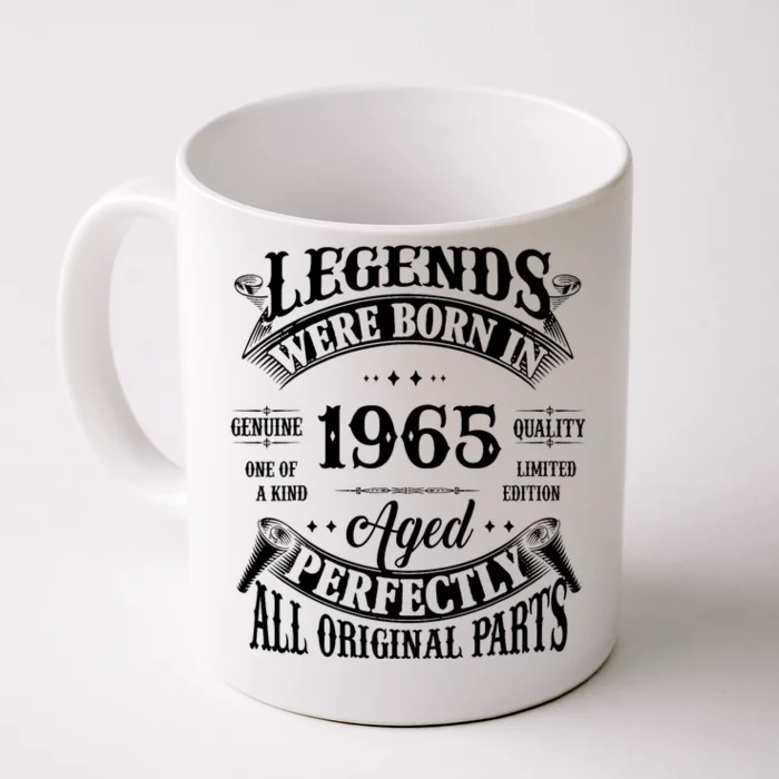 60th Birthday Vintage Legends Born In 1965 60 Years Old Front & Back Coffee Mug