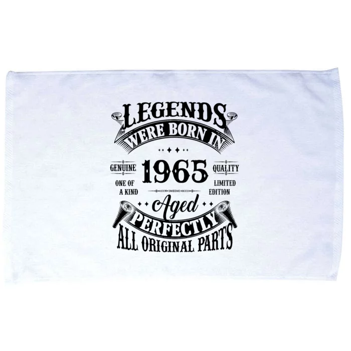 60th Birthday Vintage Legends Born In 1965 60 Years Old Microfiber Hand Towel