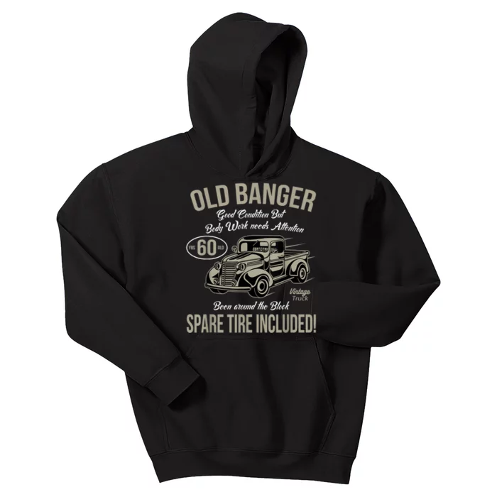 60th Birthday Vintage Old Banger 60 Years Old M.e.n Gift Retro Kids Hoodie