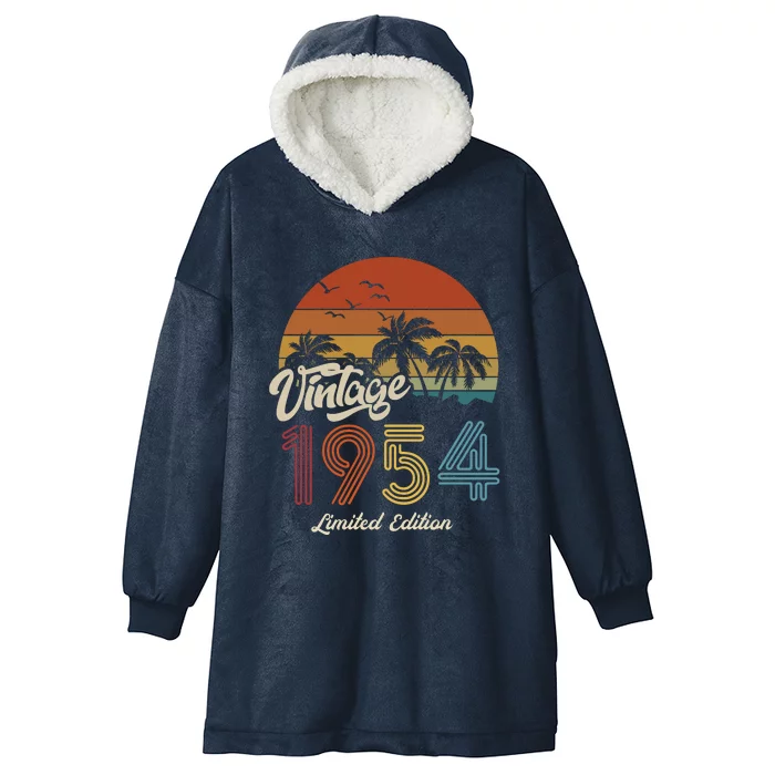 69th Birthday Vintage Limited Edition 1954 Hooded Wearable Blanket