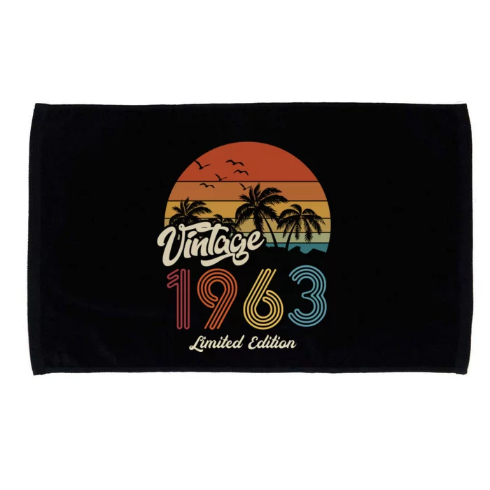 60th Birthday Vintage Limited Edition 1963 Microfiber Hand Towel