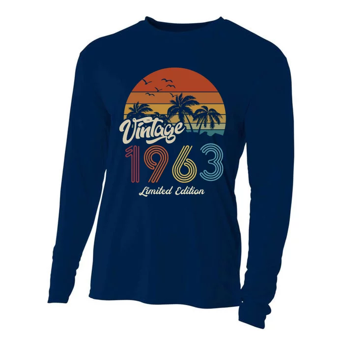 60th Birthday Vintage Limited Edition 1963 Cooling Performance Long Sleeve Crew