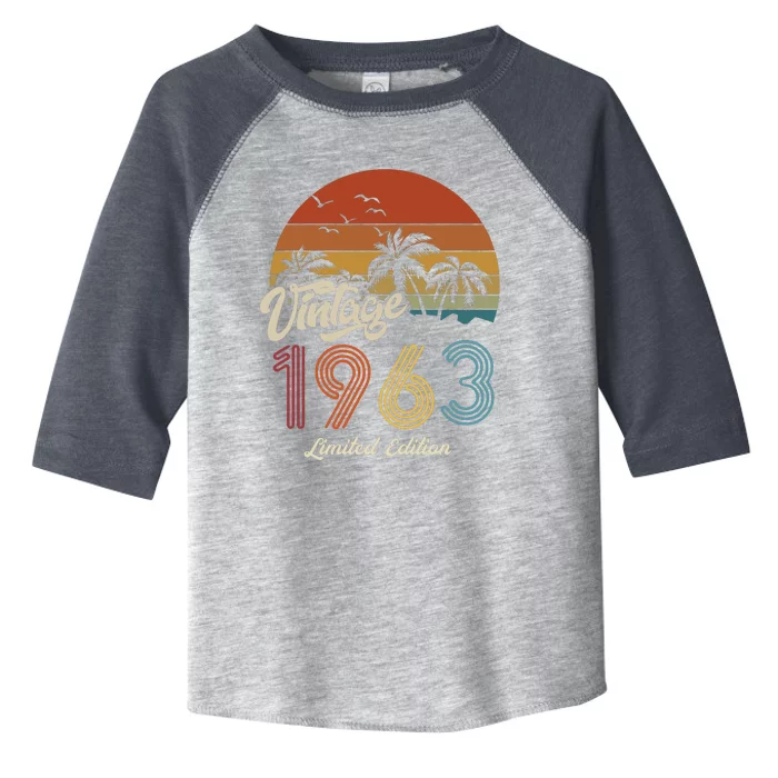 60th Birthday Vintage Limited Edition 1963 Toddler Fine Jersey T-Shirt