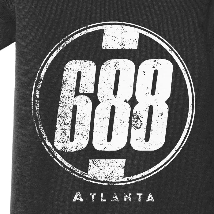 688 Circle Atlanta Funny Baby Bodysuit