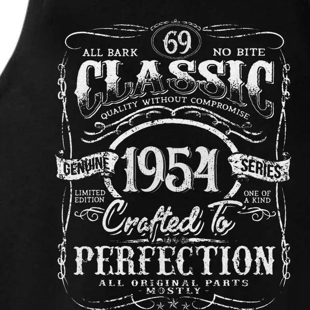 69th Classic Birthday gift 69 Perfection 1954 Birthday Ladies Tri-Blend Wicking Tank