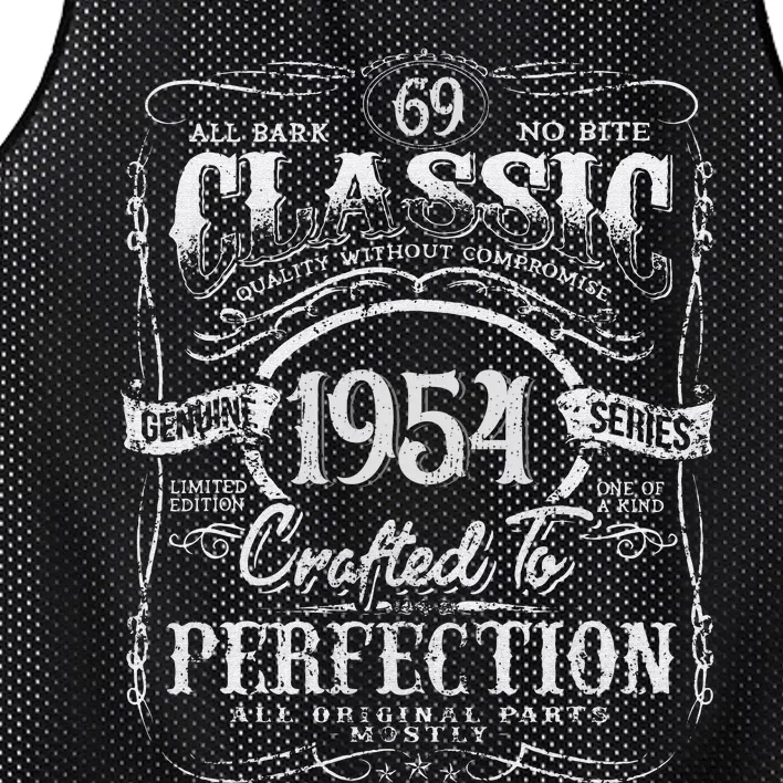 69th Classic Birthday gift 69 Perfection 1954 Birthday Mesh Reversible Basketball Jersey Tank