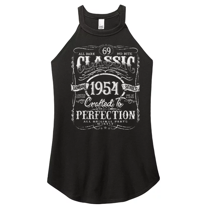 69th Classic Birthday gift 69 Perfection 1954 Birthday Women’s Perfect Tri Rocker Tank