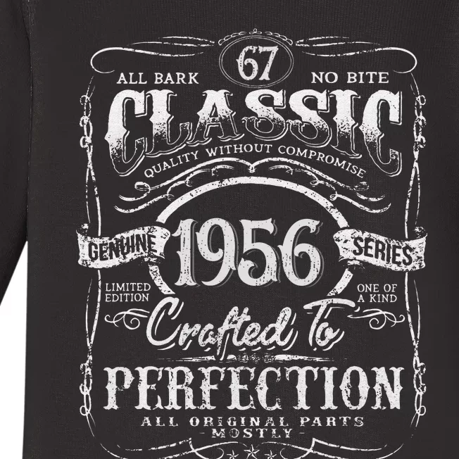 67th Classic Birthday gift 67 Perfection 1956 Birthday Baby Long Sleeve Bodysuit