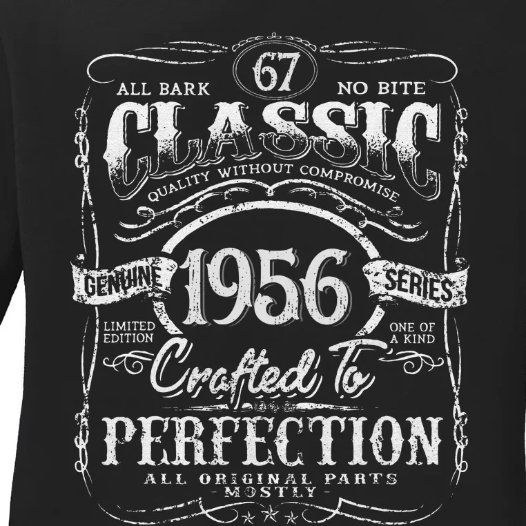 67th Classic Birthday gift 67 Perfection 1956 Birthday Ladies Long Sleeve Shirt