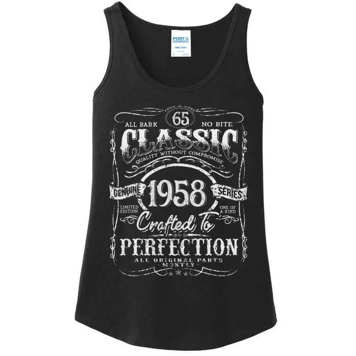 65th Classic Birthday gift 65 Perfection 1958 Birthday Ladies Essential Tank