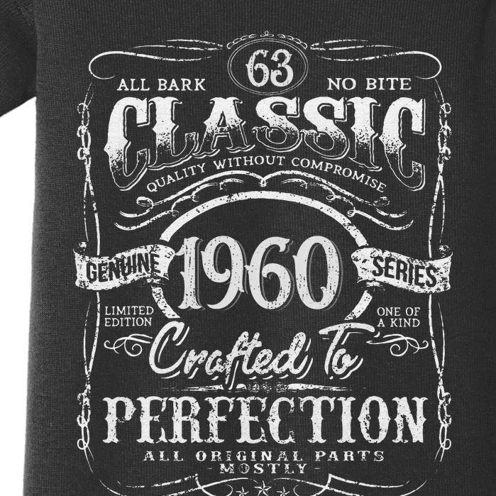 63rd Classic Birthday gift 63 Perfection 1960 Birthday Baby Bodysuit