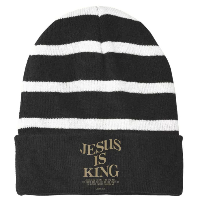 6 Costume Christian Striped Beanie with Solid Band