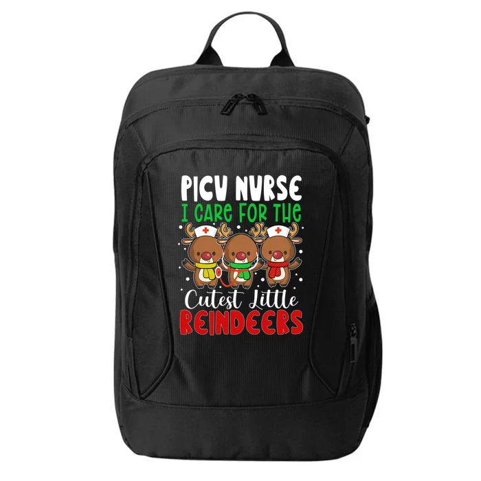 6Qw8 Cute Reindeer Christmas Picu Nurse Merry Xmas Nursing Gift City Backpack