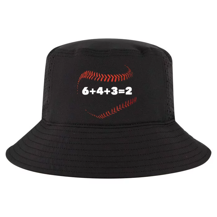 6+4+3=2 Double Play Baseball Player Gift Baseball Saying TShirt Cool Comfort Performance Bucket Hat