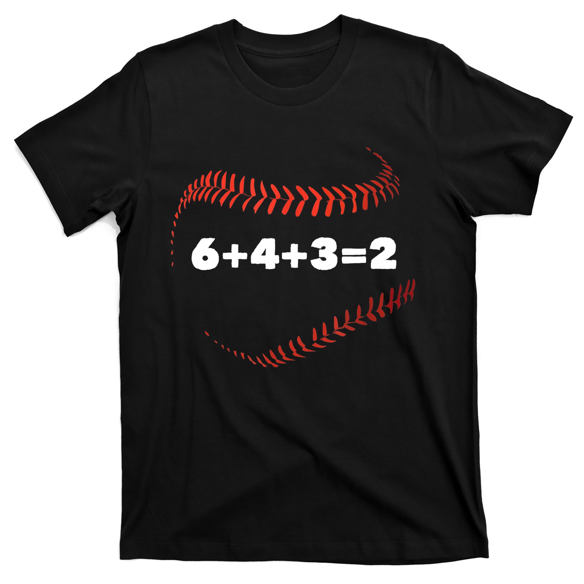 6+4+3=2 Double Play Baseball Player Gift Baseball Saying TShirt T-Shirt |  TeeShirtPalace