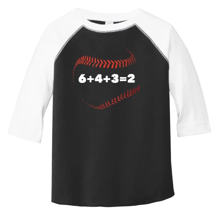 6+4+3=2 Double Play Baseball Player Gift Baseball Saying TShirt Toddler Fine Jersey T-Shirt