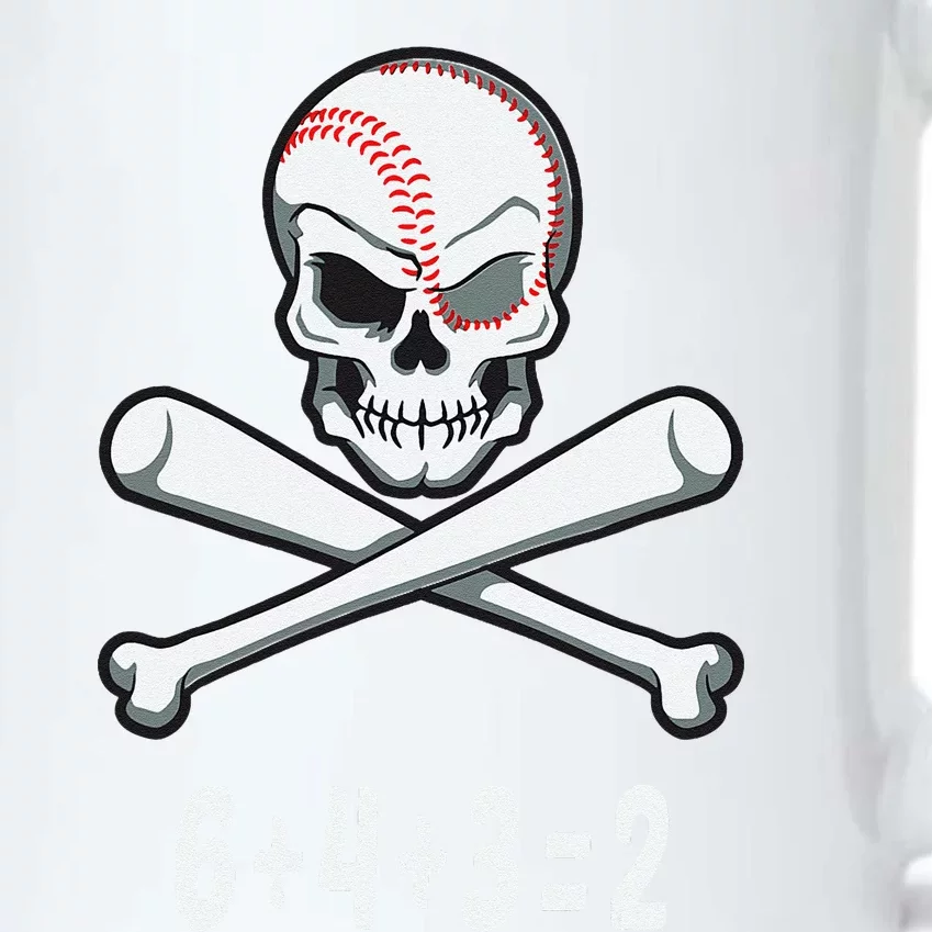 6+4+3=2 Double Play Baseball Player Halloween Baseball Black Color Changing Mug