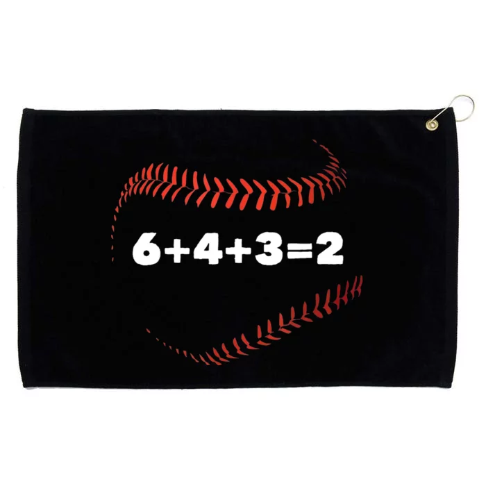 6+4+3=2 Double Play Baseball Player Gift Baseball Saying Grommeted Golf Towel