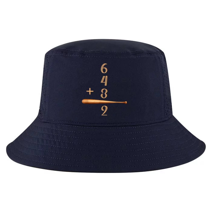 6+4+3=2 Double Play Baseball Player Baseball Saying Cool Comfort Performance Bucket Hat