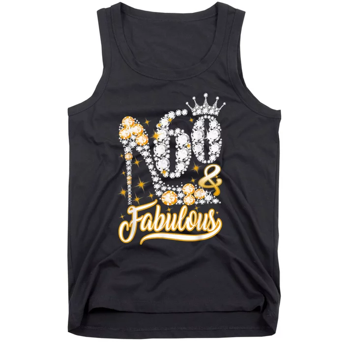 60 & Fabulous 60 Years Old 60th Birthday Diamond Crown Shoes Tank Top