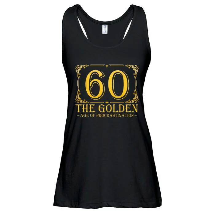 60 Golden Age 60th Birthday Funny 60 Years Old Ladies Essential Flowy Tank