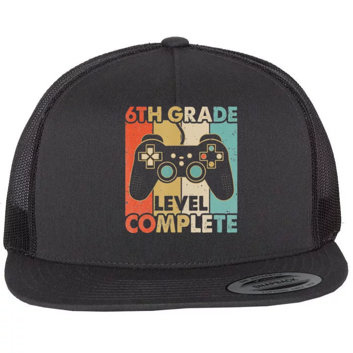 6Th Grade Graduation Level Complete Video Games Flat Bill Trucker Hat