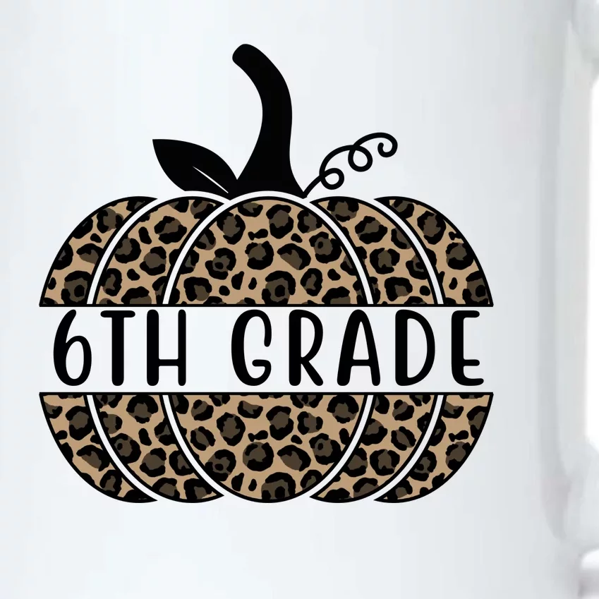 6th Grade Leopard Pumpkin Black Color Changing Mug