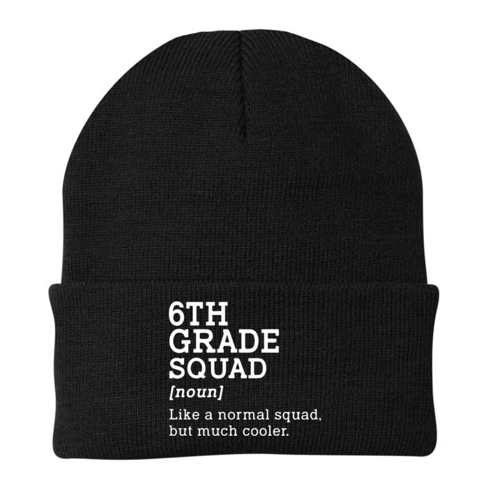 6th Grade Squad Back To School Gift Teacher Sixth Grade Team Gift Knit Cap Winter Beanie