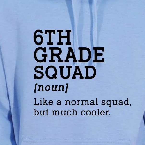 6th Grade Squad Back To School Gift Teacher Sixth Grade Team Gift Unisex Surf Hoodie