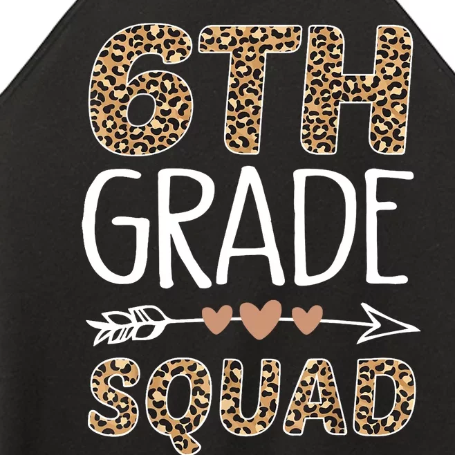 6th Grade Squad Leopard Teacher Student Women’s Perfect Tri Rocker Tank