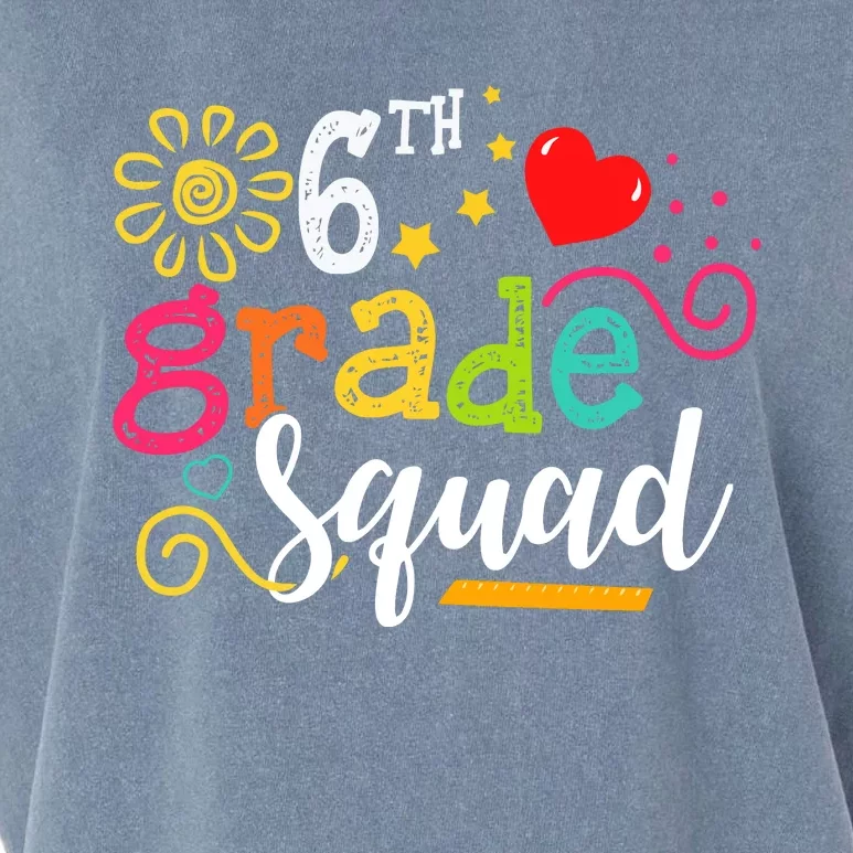 6th Grade Squad Student Teacher Gift Back To School Garment-Dyed Women's Muscle Tee