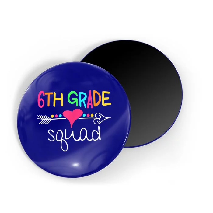 6Th Grade Squad Sixth Teacher Student Team Back To School Cute Gift Magnet