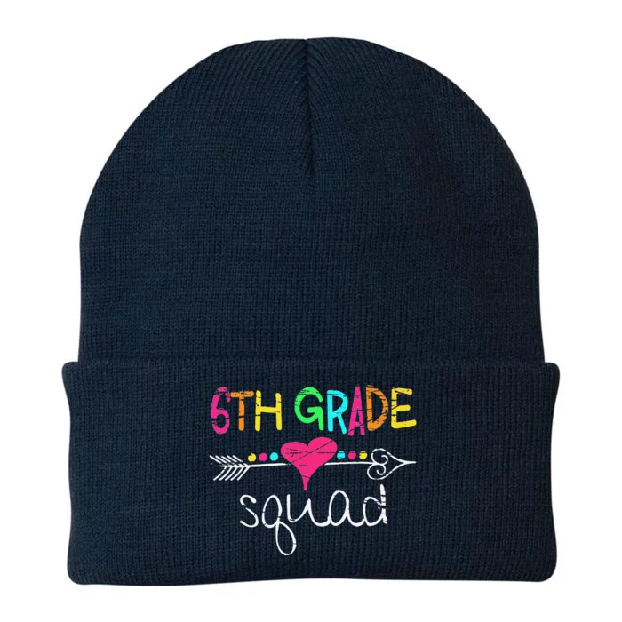 6th Grade Squad 1st First Day Back To School Knit Cap Winter Beanie