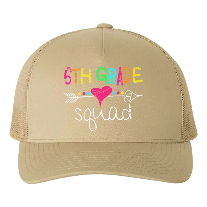 6th Grade Squad 1st First Day Back To School Yupoong Adult 5-Panel Trucker Hat