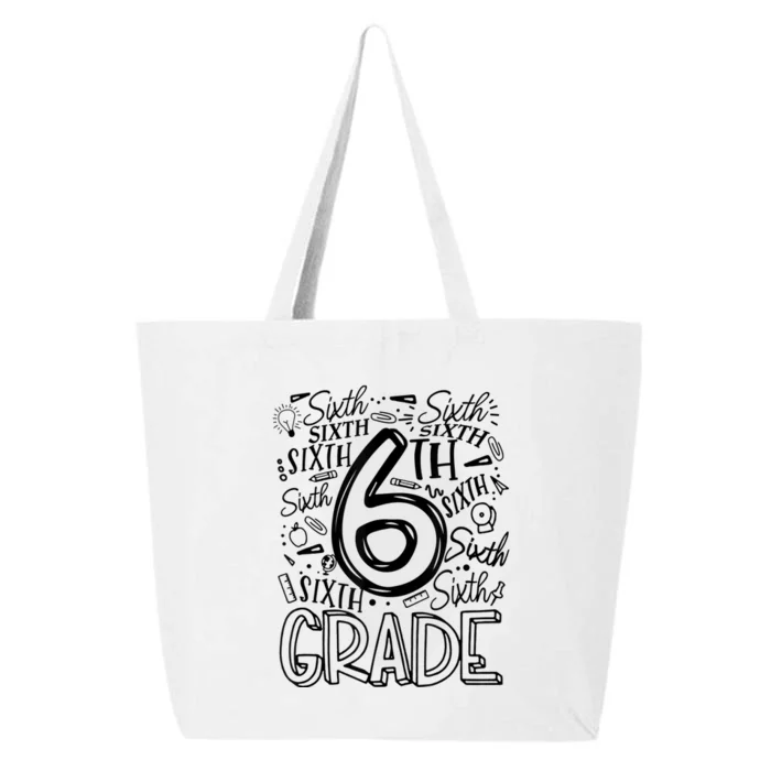 6th Grade Teacher Sixth Grade Teacher Teaching Job 25L Jumbo Tote