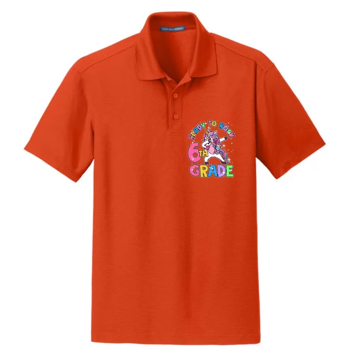 6Th Grade Unicorn First Day Of School Outfit Gift Dry Zone Grid Performance Polo