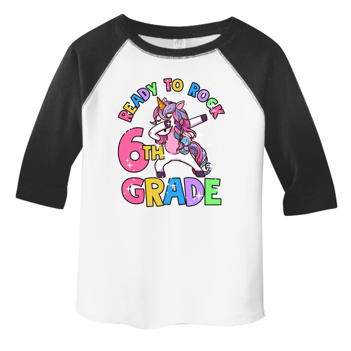 6Th Grade Unicorn First Day Of School Outfit Gift Toddler Fine Jersey T-Shirt