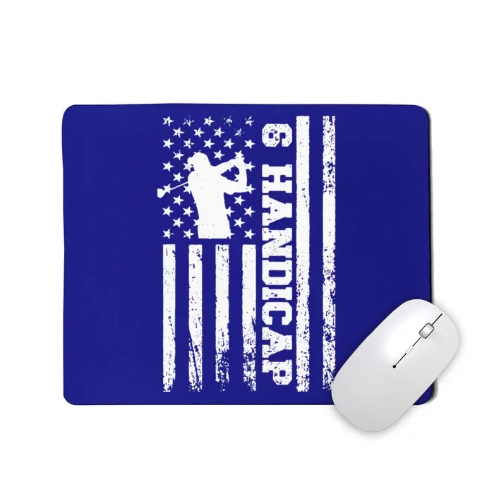 6 Handicap Golf Vintage American Flag Biden Trump Debate Mousepad