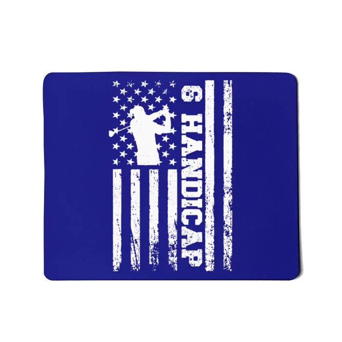 6 Handicap Golf Vintage American Flag Biden Trump Debate Mousepad