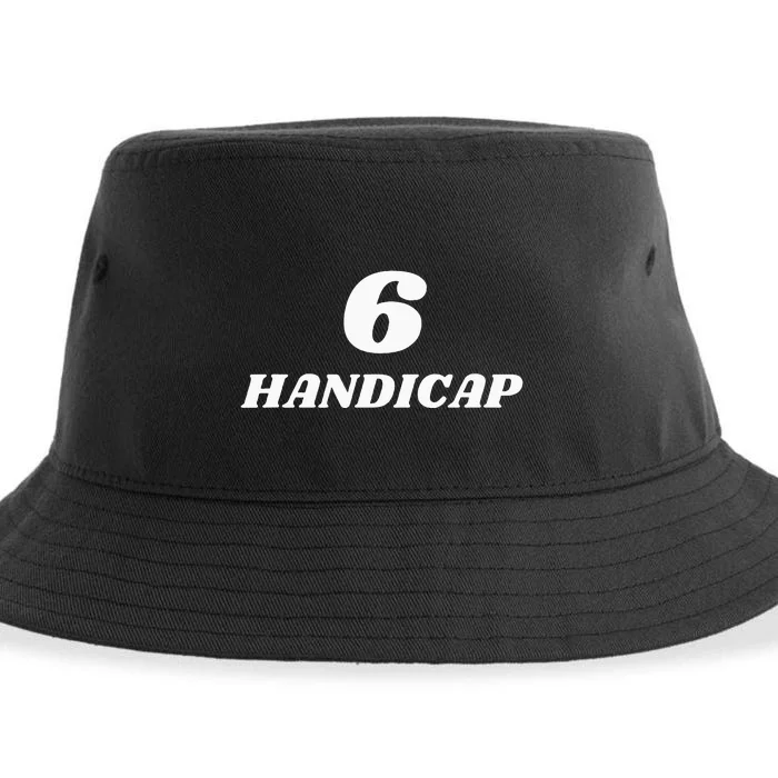 6 Handicap Golf Biden Funny Sustainable Bucket Hat