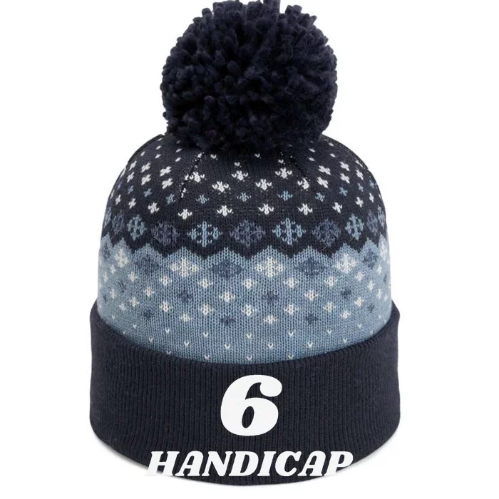 6 Handicap Golf Biden Funny The Baniff Cuffed Pom Beanie