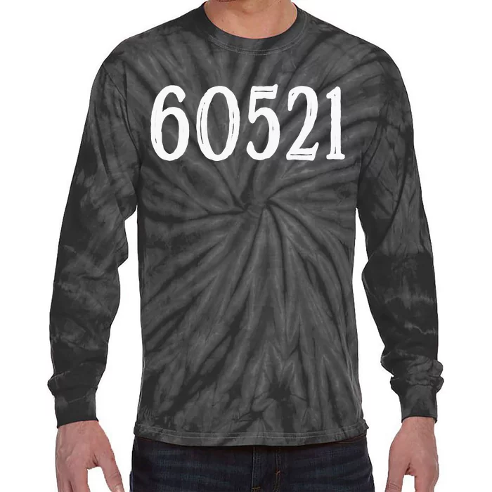 60521 Hinsdale Illinois Zip Code Tie-Dye Long Sleeve Shirt