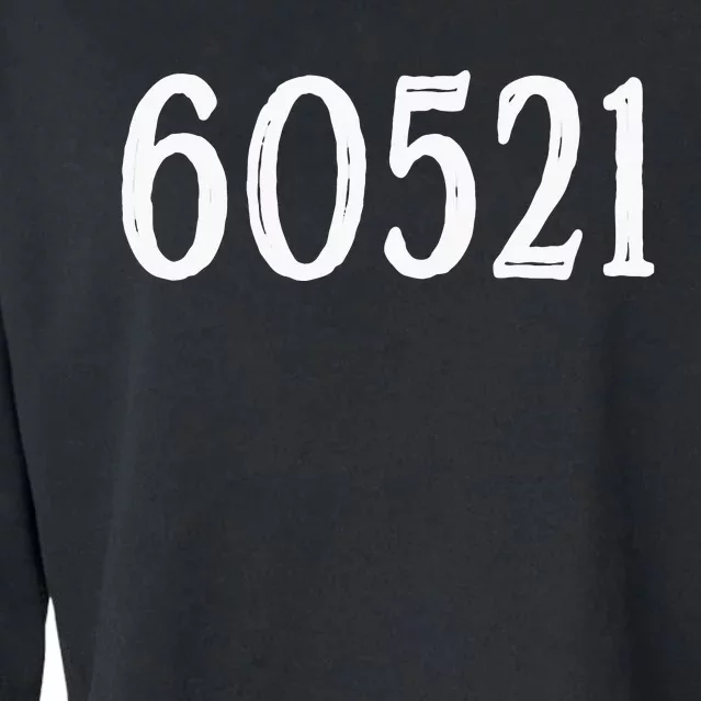 60521 Hinsdale Illinois Zip Code Cropped Pullover Crew