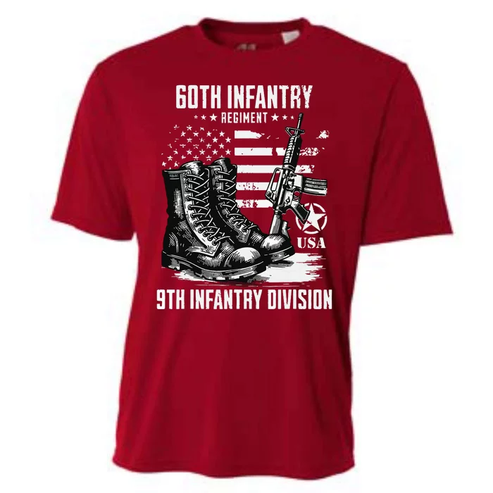 60th Infantry Regiment 9th Infantry Division Veteran Cooling Performance Crew T-Shirt