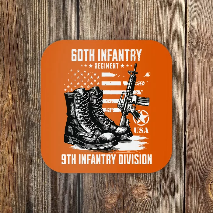 60th Infantry Regiment 9th Infantry Division Veteran Coaster