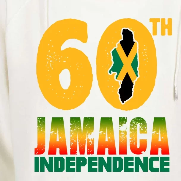 60th Jamaica Independence Womens Funnel Neck Pullover Hood